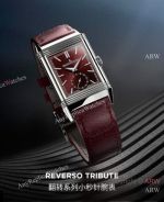 Top Quality Replica Jaeger-LeCoultre Reverso Classic Red Leather Strap Red Different Colors Bezel Watch 23*34mm